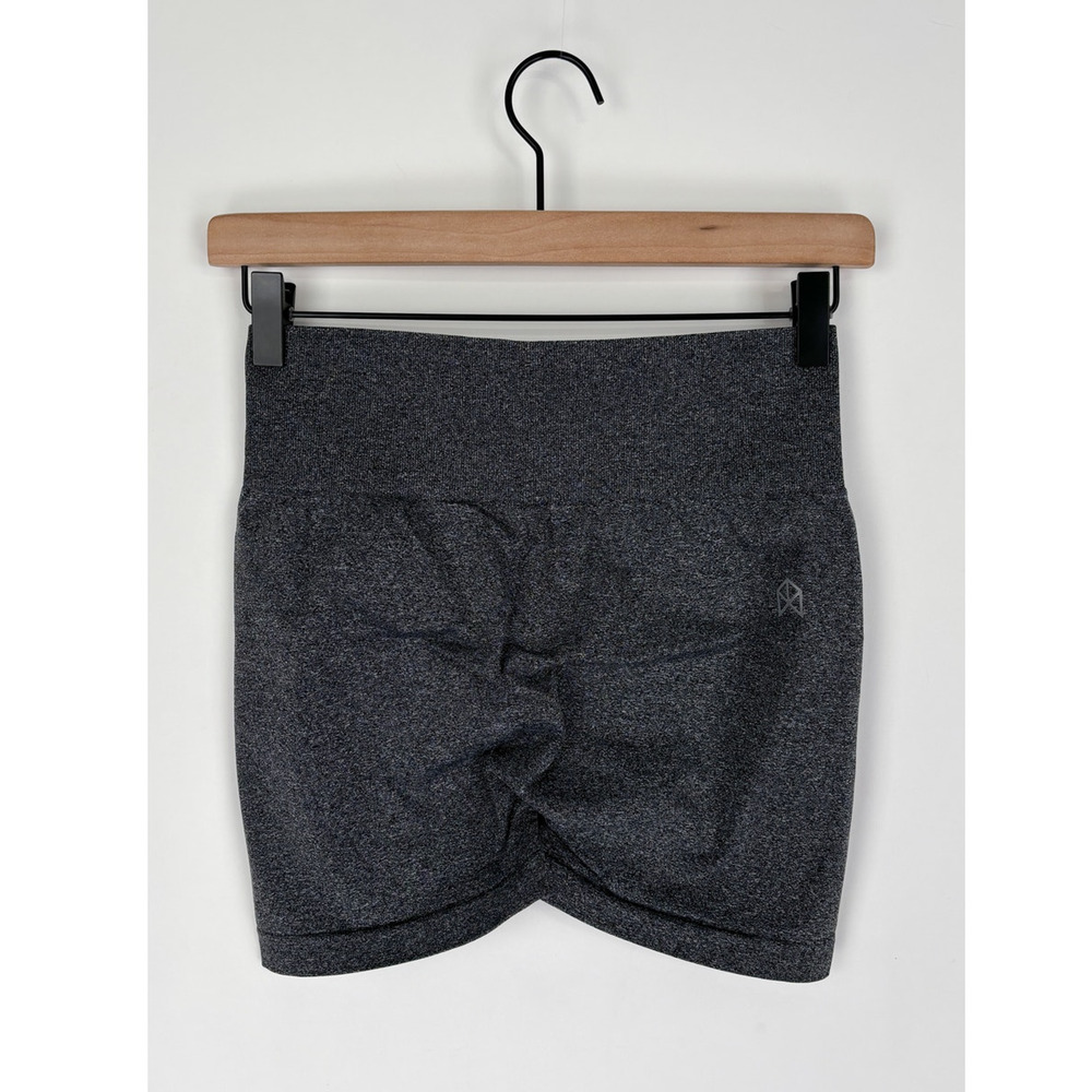 RawGear Womens Scrunch Bum Biker Shorts Size Small Heather Black RG1003 New